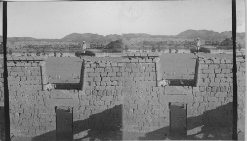 S. E. over Gateway of Temple of Sebua. Egypt. Els-Sebua