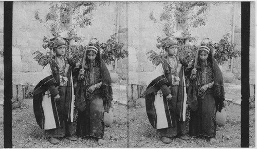 The Sword Ceremony (signifying the husbands authority) a wedding at Ramallah, Palestine