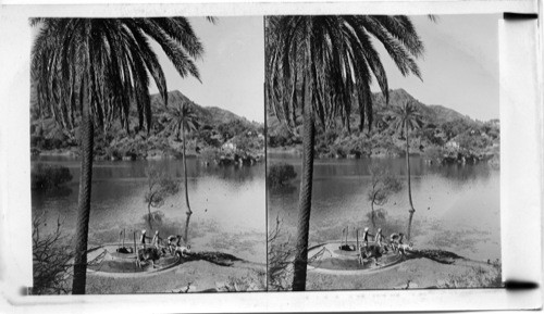 Across Gem Lake from the Maharjas Palce, Jeypore, India