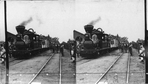 22nd Infantry Leaving San Fernando For The Front, P.I