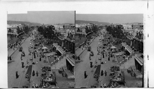 North from Sanganir Gate, up Jankri Bazaar, a typical business street in prosperous Jeypore, India