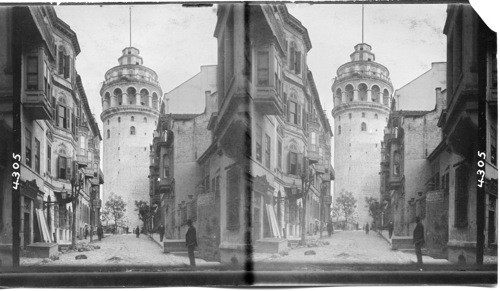 The Tower of Galata or Tower of Christ. 150 ft. high. Constantinople