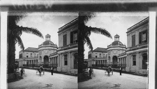 King's House and Rodney Statue, Spanish Town. Jamaica