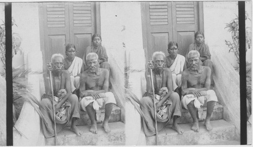 High caste Brahim priests at Hyderabad, India