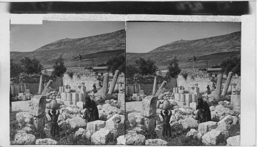 Mt. Gerazim, where Samaritans worshipped S.W. from entrance to Jacob’s Well. Palestine