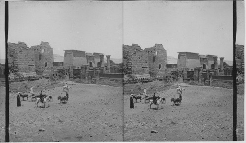 Pavilion of Ramses II seen from the South- Medinet Habu. Egypt