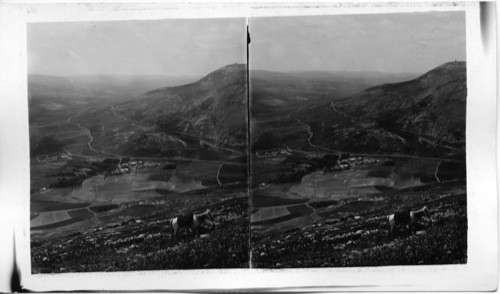 From Mt. Ebal South over Jacob’s Well and Joseph’s Tomb to Mt. Gerizin and summits toward Jerusalem