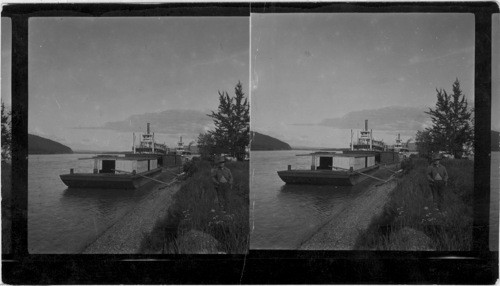 Freight Barges - Yukon River - Y.T. Canada
