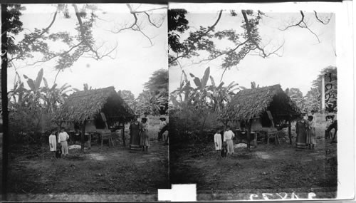 A Primitive out-oven where the family baking is done - - native group in the Panama Canal Zone