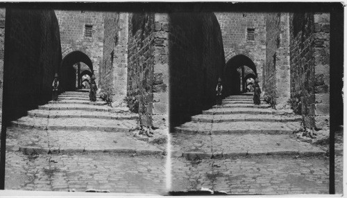 Street of Arches, Jerusalem. Palestine