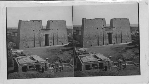 General View of the Magnificent Temple of Horus at Edfou Looking N. W