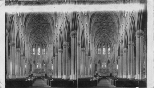 Interior of St. Patrick's Cathedral. New York City