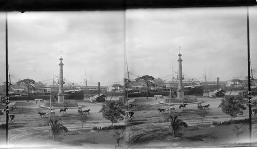 View from the fort walls looking east. Manila, Philippine Islands