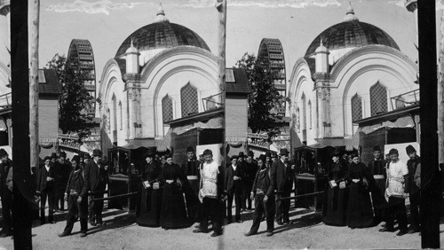 Doing Midway Plaisance in a Sedan Chair, World's Columbian Exposition