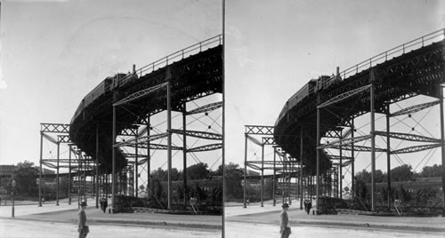 Elevated R.R. 110th St., N.Y. City, U.S.A