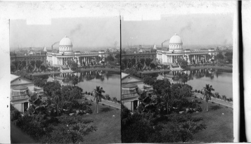 Across Dalhousic Square - toward P. O. from Standard Oil Co. (n). Calcutta. India