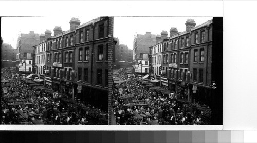 London: Great throngs of people, both Londoners and tourists, come to the weekly market on Sunday in petticoat lane. This is purely a term, as the market now sets up in a number of streets in the district where Stepney borders the old "city of London." The stalls carry an amazing variety of merchandise and hundreds of items are for sale both new and second hand