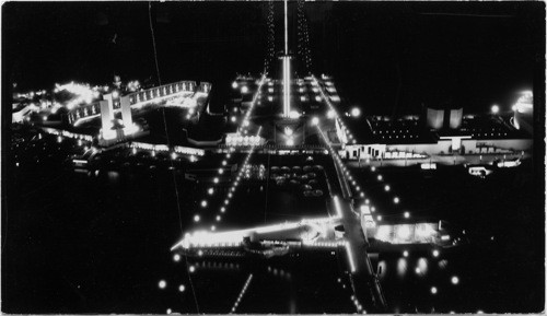 Looking East from West Sky Ride Tower, A Century of Progress