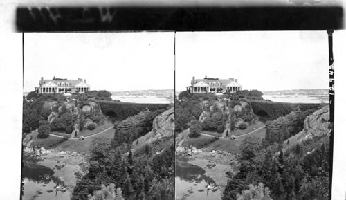 Cottage of R.D. Morgan and the Harbor, Newport, R.I