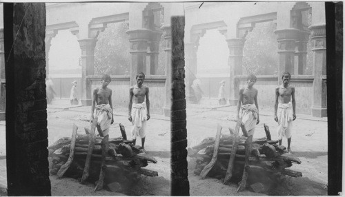 At the burning Ghat. Calcutta. India