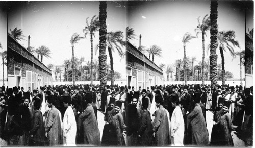 Boys Entering Dining Room, American Mission, Assuit, Egypt