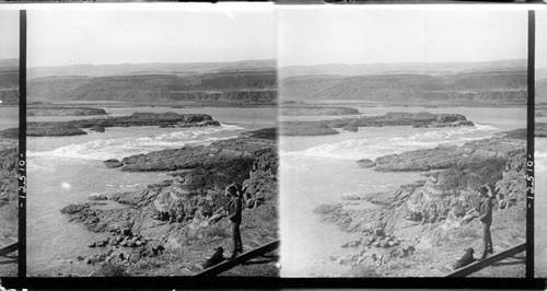 Wild Grandeur of the Columbia River. Looking North over the Dalles. Oregon