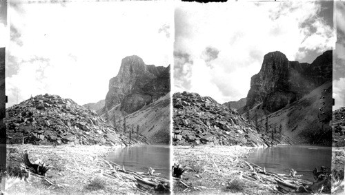 Tower of Babel and Moraine Lake, Canadian Rockies. Can. Rocky Mts. Park