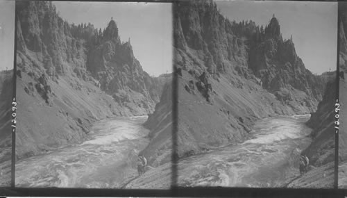 From Bottom of Grand Canyon looking up to Red Rock and Pt. Lookout