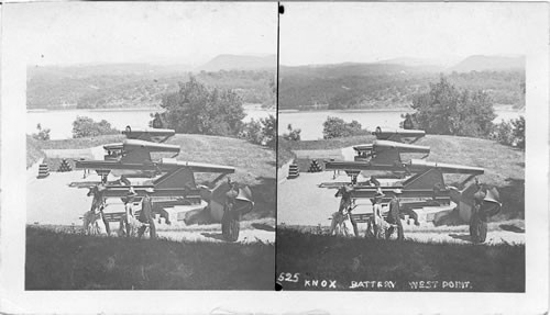 Knox Battery. West Point Cannon Foreground. N.Y