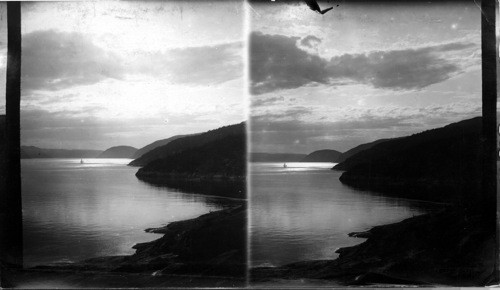 Mouth of the Sanquenay River from the St. Lawrence, Quebec, Canada