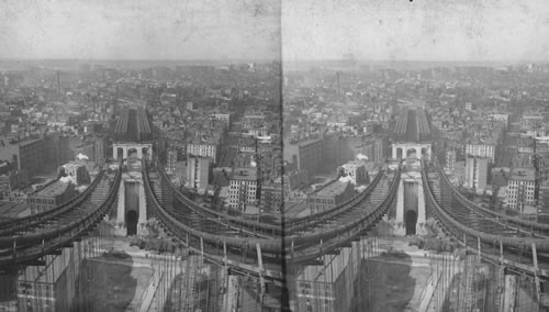 Manhattan Bridge Showing Complete