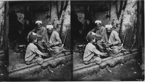 Arab Sword-smith, Cairo, Egypt