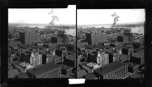 US Customs House and wholesale District from Hearst Tower Bldg., Baltimore, MD