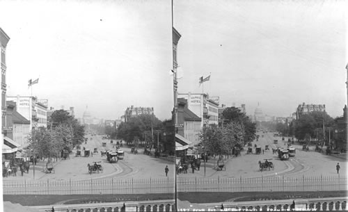 "Penn. Ave.," from N.S. Treasury. Wash. D.C