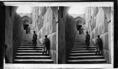 Entrance to Cave of Machpalah, Hebron. Palestine