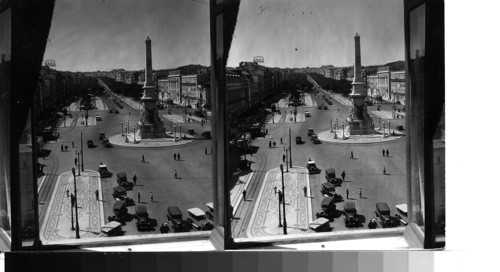 The beautiful Avenida de Liberdade, Lisbon's finest thoroughfare. Portugal