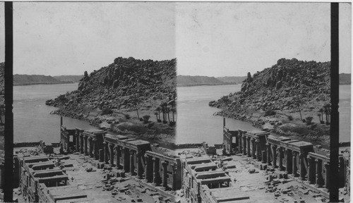 Philae, South from First Pylon, Egypt