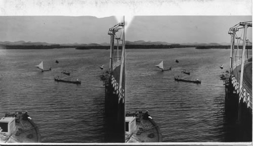 The Pacific Entrance of the Panama Canal from the Panama R. Dock