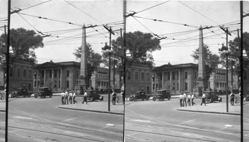 Confederate Monument of Portsmouth, VA. Municipal Bldg. at left