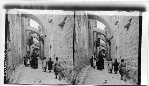 A Street in Jerusalem (Via Dolorosa) Palestine