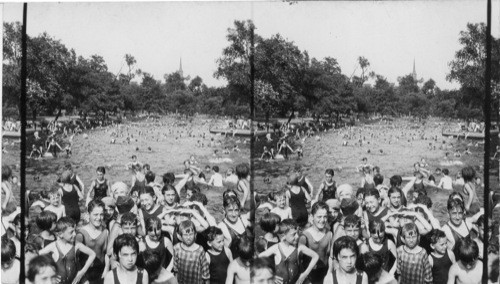 Consolation for the Hot Weather, Frog Pond, Boston Common on the Hottest Day of the Summer, 104 [degrees]