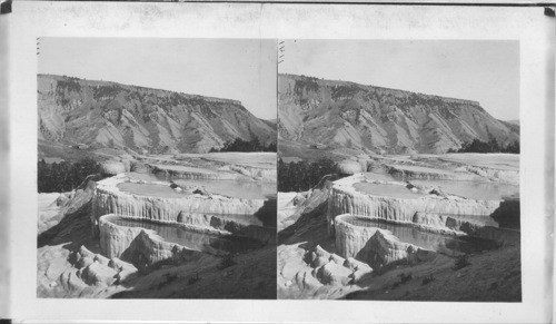 West Front Minerva Terrace. Mammoth Hot Springs