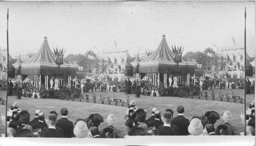 Prince of Wales. India. Arrival of H.R.H. at the Dais - Laying Foundation Stone for New Museum. Bombay, India