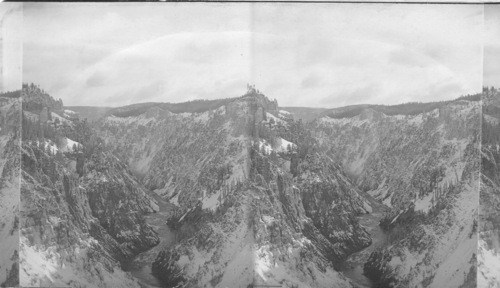 Grand Canyon looking from Great Falls, Yellowstone Park