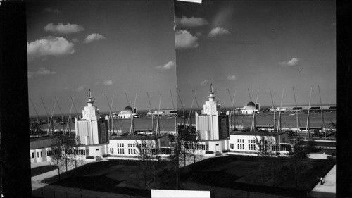 From Soldier's Field, N. East to the Planetarium, ILL. Host Bldg. in foreground, Century of Progress