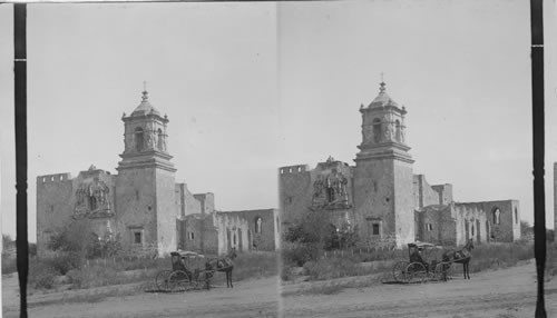 Second Mission. San Antonio, Texas. Mission San Jose six miles S.E. of San Antonio. Texas