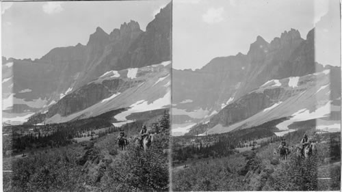 Nearing Iceberg Lake - Glacier National Park. Montana