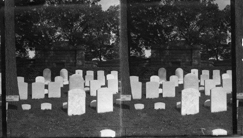 Washington Irving's Grave. Sleepy Hollow, N.Y. [Note - North Tarrytown was the setting for Washington Irving's "Legend of Sleepy Hollow"; renamed in 1996 in honor of Irving's work. [EMR]