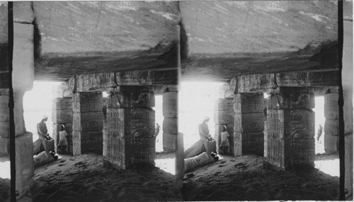 Interior Anada Temple on the Nile, Egypt