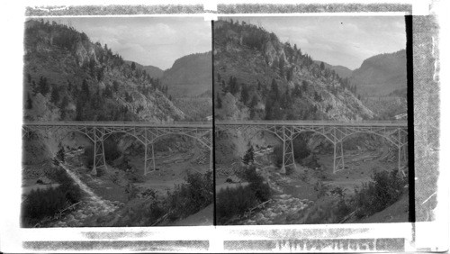 The Handsome New Iron Bridge Spanning the Canyon of the Middle Gardiner